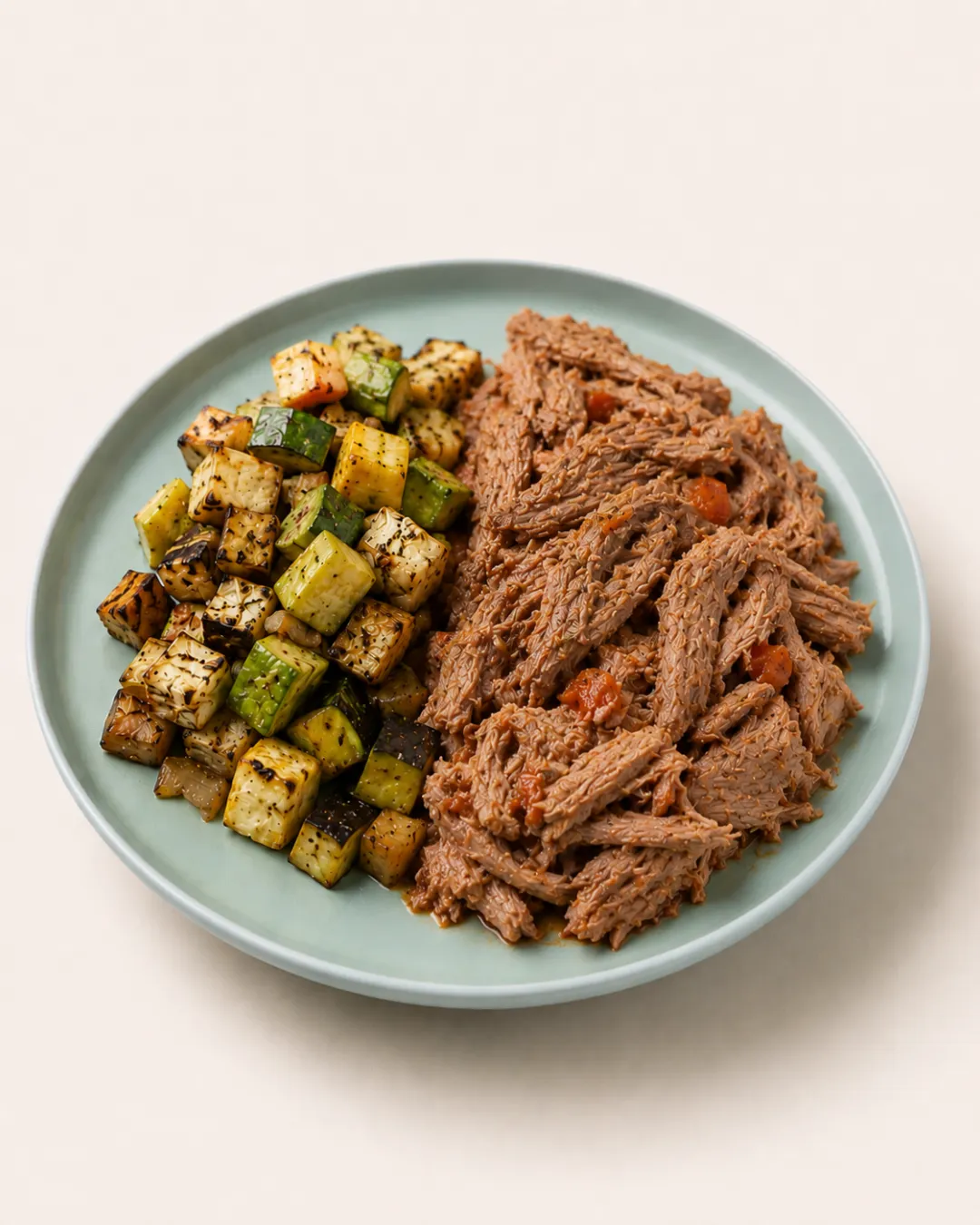 Bondiola braseada con vegetales grillados — vianda saludable congelada de Hakora Cocina