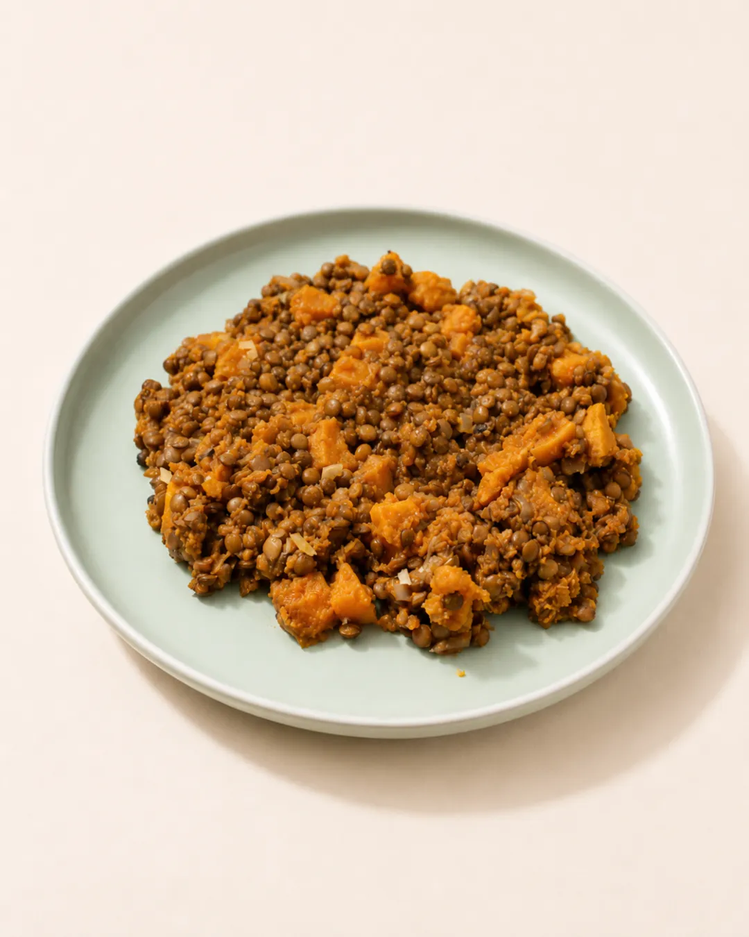 Bowl de lentejas salteadas con calabaza asada — vianda saludable congelada de Hakora Cocina
