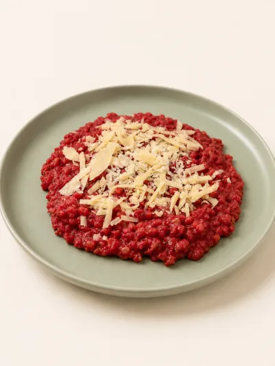 Risotto de cebada y remolacha — vianda saludable congelada de Hakora Cocina