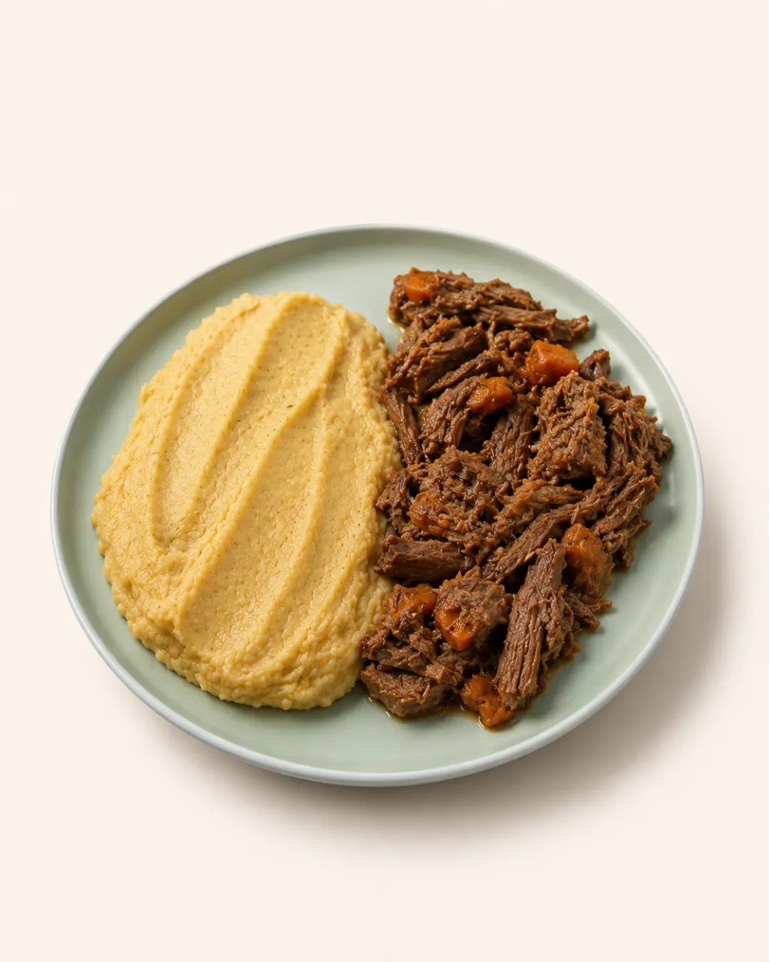 Carne braseada con puré de batatas — vianda saludable congelada de Hakora Cocina